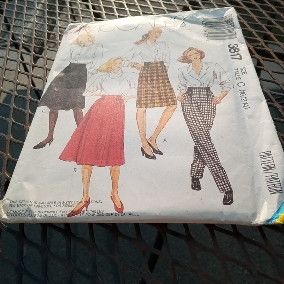 Vintage McCall's Sewing Pattern 3817 Women's Skirts & Pants Size 10-14 Uncut - Picture 1 of 1